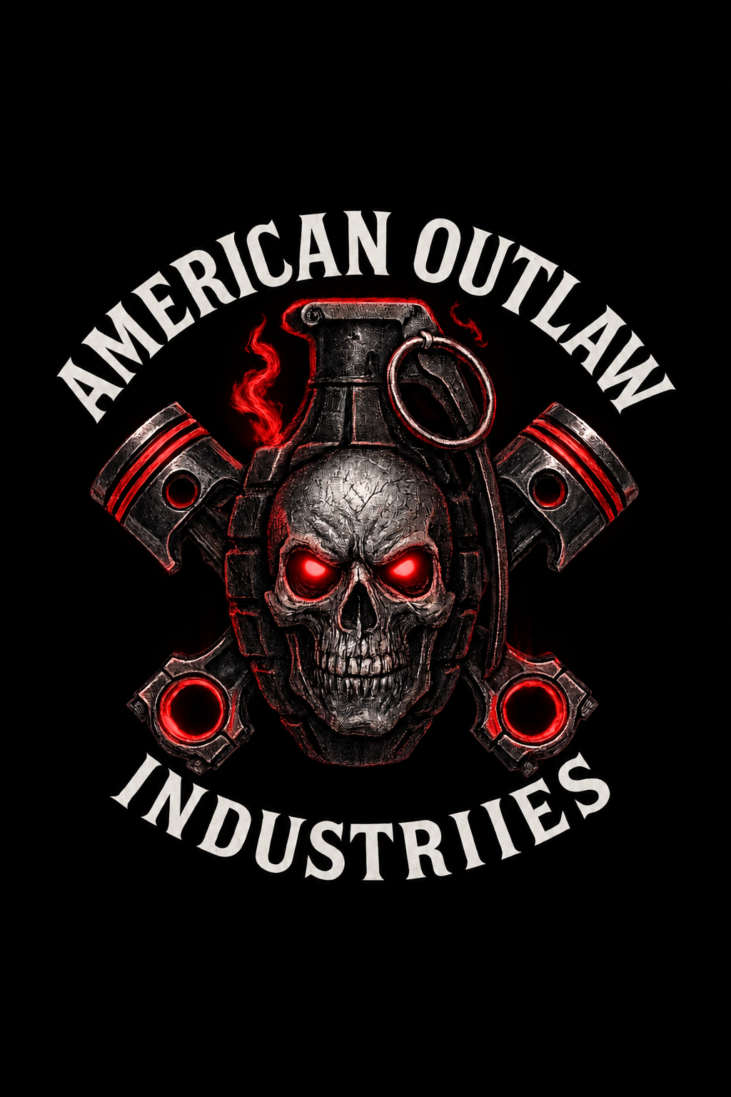 RED Skulls and Pistons - Kids