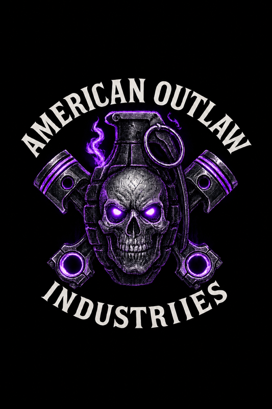 PURPLE Skulls and Pistons - Kids