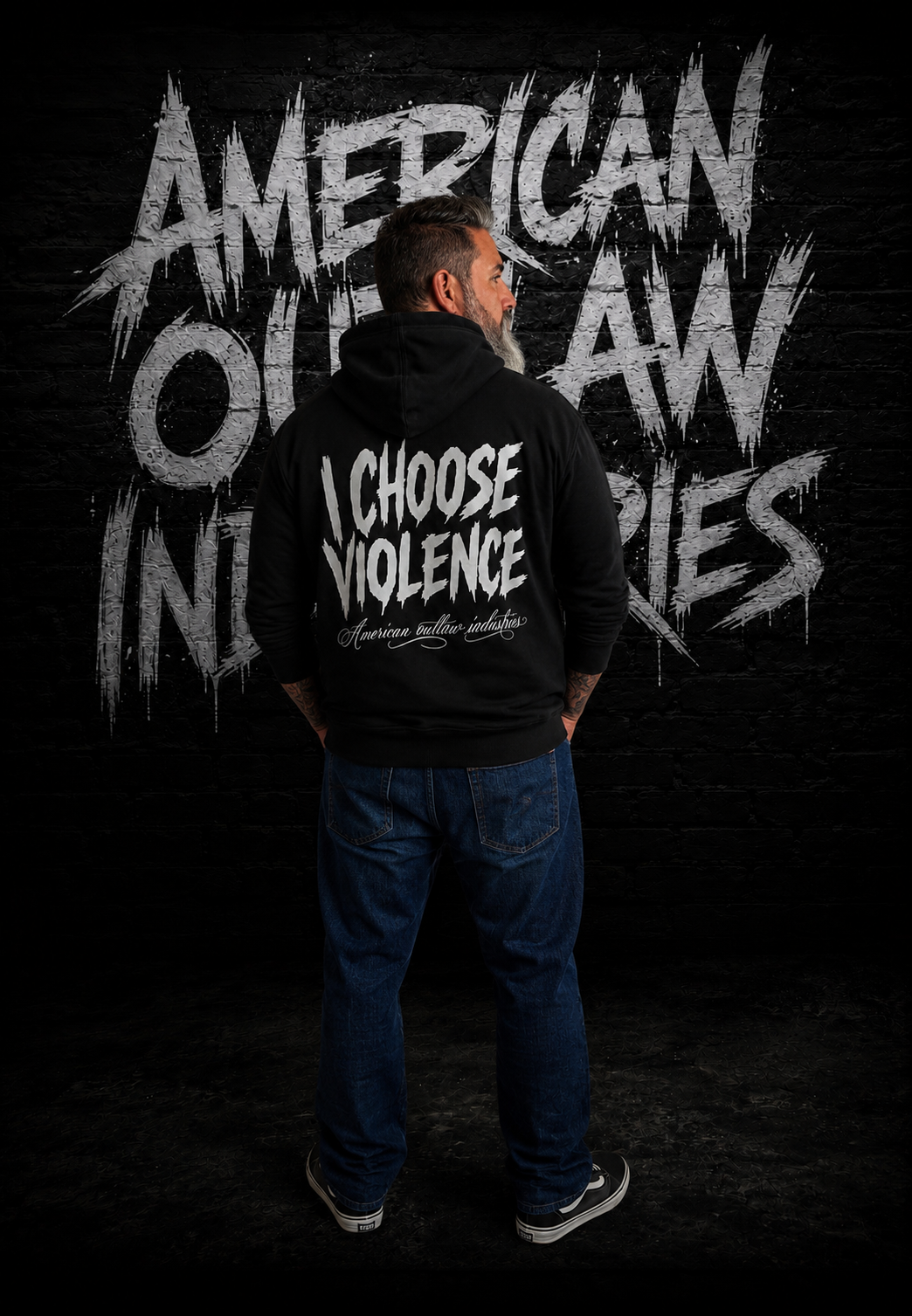 I Choose Violence Hoodie (White)